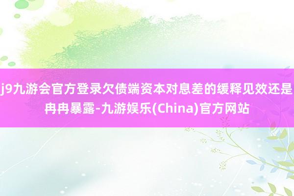 j9九游会官方登录欠债端资本对息差的缓释见效还是冉冉暴露-九游娱乐(China)官方网站